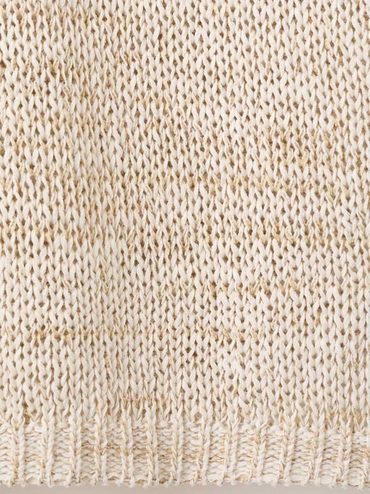 Mango Cream Fine Knit Crew Jumper - Image 7 of 7