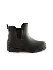 Black Warm Lined Ankle Wellies - Image 2 of 5