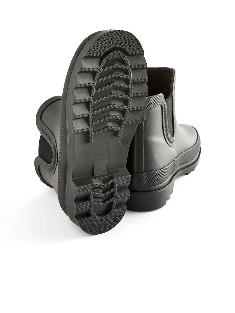Black Warm Lined Ankle Wellies - Image 5 of 5