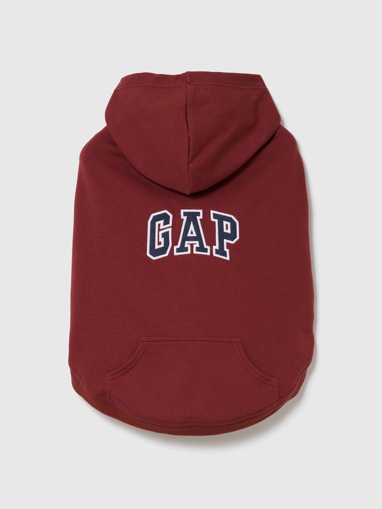 Gap Burgundy Red Logo Pet Hoodie - Image 2 of 3