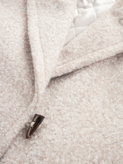 Ecru Cream Longline Bouclé Coat - Image 7 of 8