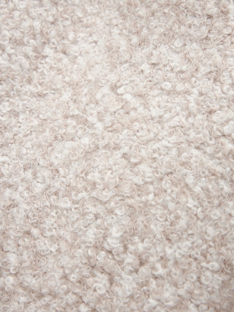 Ecru Cream Longline Bouclé Coat - Image 8 of 8