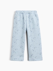 Gap Blue Floral Vintage Soft Print Wide-Leg Joggers (6mths-5yrs) - Image 1 of 2