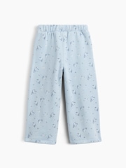 Gap Blue Floral Vintage Soft Print Wide-Leg Joggers (6mths-5yrs) - Image 2 of 2