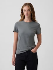 Gap Slate Grey Favourite Crew Neck T-Shirt - Image 1 of 5