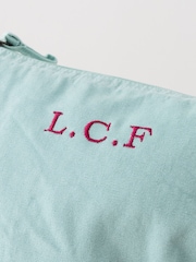 Embroidered Initials Washed Finish Pouch by No Ordinary Gift - Image 3 of 6