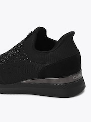 Carvela Black Arezzo Knit Embellished Trainers - Image 3 of 4