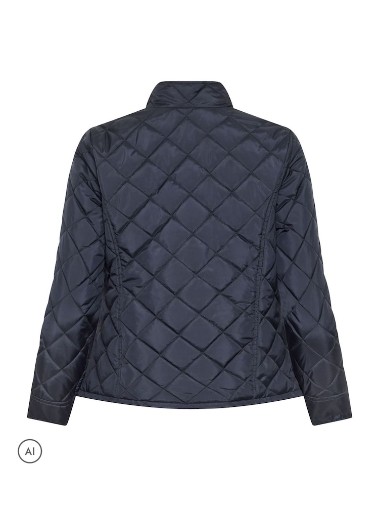 M&Co Blue Petite Quilted Jacket - Image 6 of 6