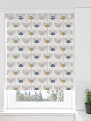 Grey Retro Tulip Made To Measure Roller Blind - Image 1 of 4
