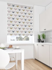 Grey Retro Tulip Made To Measure Roller Blind - Image 2 of 4