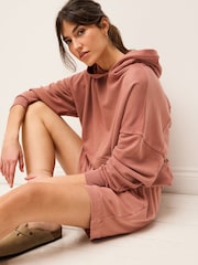 Pink Washed Bermuda Knee Jersey Shorts - Image 3 of 6