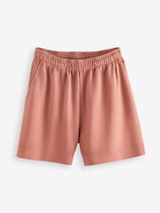Pink Washed Bermuda Knee Jersey Shorts - Image 5 of 6