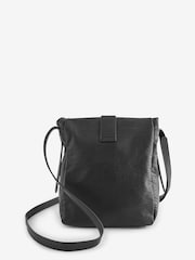 Black Utility Style Messenger Bag - Image 6 of 8