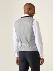 Skopes Black Newman Check Tailored Fit Suit Waistcoat - Image 2 of 5