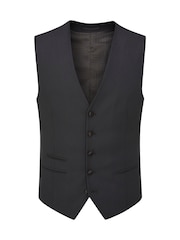 Skopes Black Newman Check Tailored Fit Suit Waistcoat - Image 4 of 5