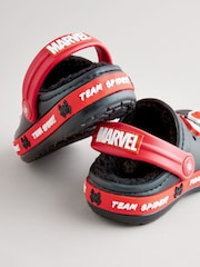 Noir - Chaussons style sabot avec doublure Spidey - Image 3 de 6