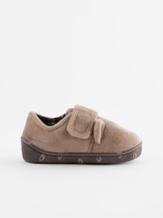 Brown Bear Touch Fastening Cupsole Slippers - Image 2 of 5