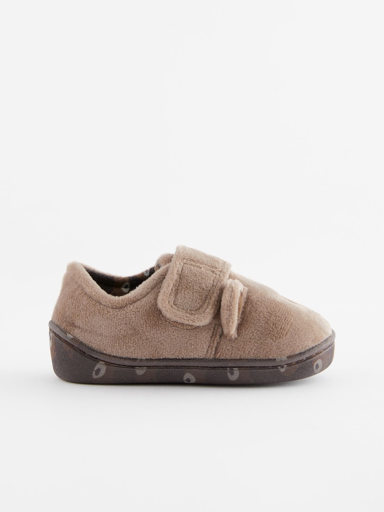 Oso marrón - Pantuflas con cierre con un toque y suela cupsole - Imagen 2 de 5 Oso marrón - Pantuflas con cierre con un toque y suela cupsole - Imagen 2 de 5