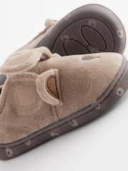 Brown Bear Touch Fastening Cupsole Slippers - Image 4 of 5
