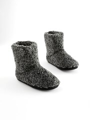 Charcoal Grey Warm Lined Slipper Boots - Image 1 of 7