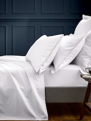 Bedeck of Belfast White Bob 600 Thread Count Egyptian Cotton Oxford Pillowcase - Image 1 of 2