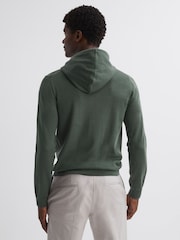 Reiss Ivy Green Holland Merino Wool Drawstring Hoodie - Image 1 of 4