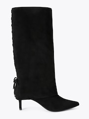 Carvela Black Vittoria Cuff Suede Knee Boots - Image 2 of 5