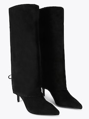 Carvela Black Vittoria Cuff Suede Knee Boots - Image 3 of 5