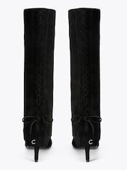 Carvela Black Vittoria Cuff Suede Knee Boots - Image 4 of 5