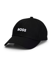 BOSS Black 100% Cotton Embroidered Logo Cap - Image 1 of 5