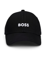 BOSS Black 100% Cotton Embroidered Logo Cap - Image 3 of 5