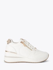 Carvela White High Rise Trainers - Image 1 of 4