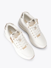 Carvela White High Rise Trainers - Image 2 of 4