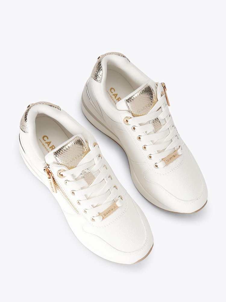 Carvela White High Rise Trainers - Image 2 of 4 Carvela White High Rise Trainers - Image 2 of 4