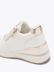 Carvela White High Rise Trainers - Image 3 of 4
