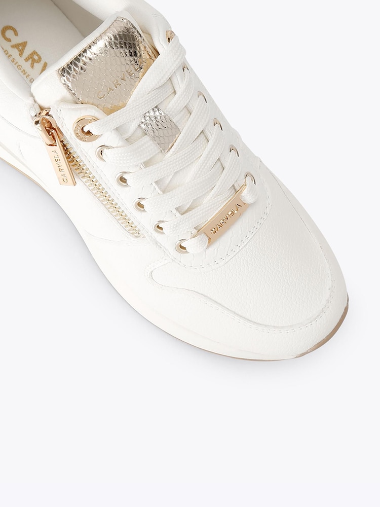 Carvela White High Rise Trainers - Image 4 of 4 Carvela White High Rise Trainers - Image 4 of 4
