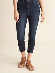 Inky Blue Skinny Cropped Jeans - Image 1 of 2