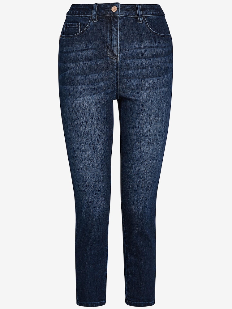 Inky Blue Skinny Cropped Jeans - Image 2 of 2