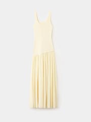 Mango Yellow Mixed Midi Dress - Image 5 of 7