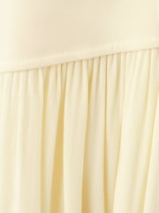 Mango Yellow Mixed Midi Dress - Image 7 of 7