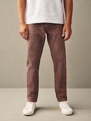 Brown Rust Regular Fit Overdyed Denim Jeans - Image 1 of 8