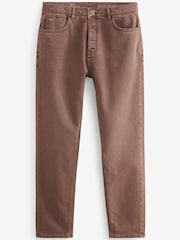 Brown Rust Regular Fit Overdyed Denim Jeans - Image 7 of 8