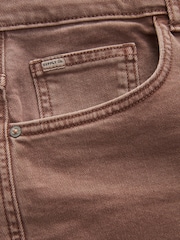 Brown Rust Regular Fit Overdyed Denim Jeans - Image 8 of 8