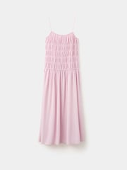 Mango Pink Smock Maxi Dress - Image 1 of 3