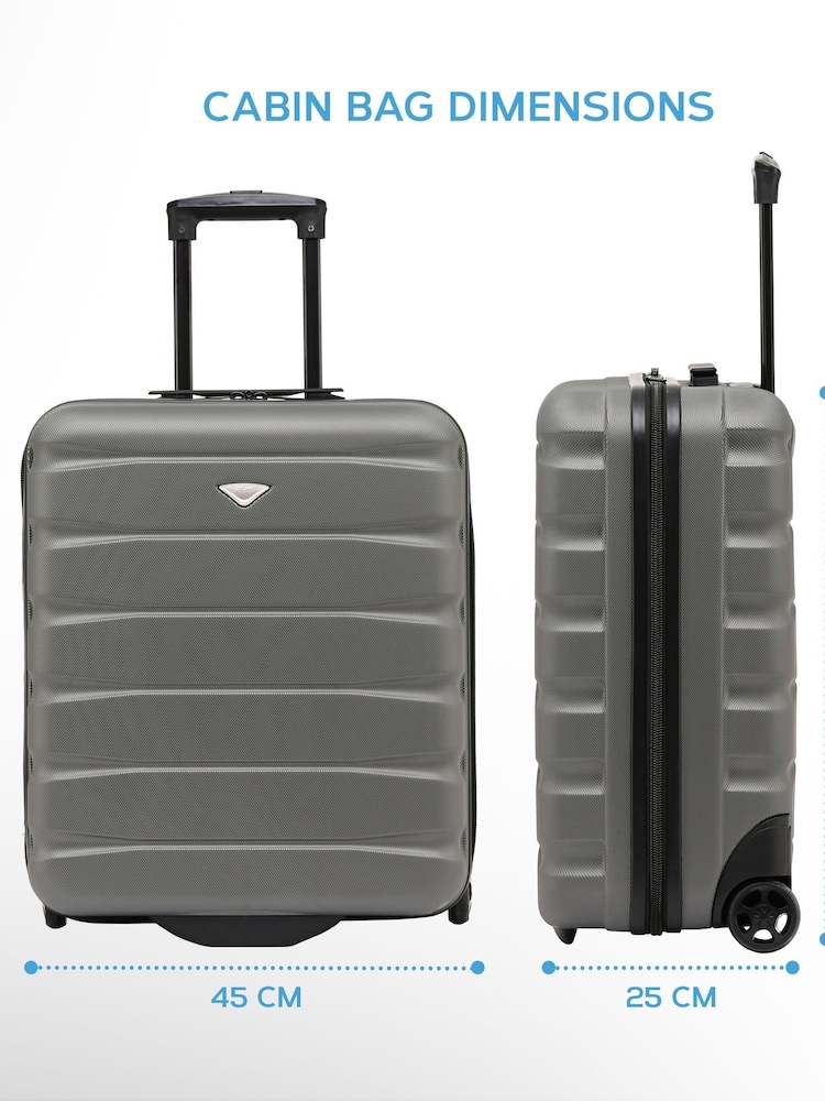 Flight Knight 56x45x25cm EasyJet Overhead 2 Wheel ABS Hard Case Cabin Carry On Hand Luggage - Image 2 of 9