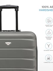 Flight Knight 56x45x25cm EasyJet Overhead 2 Wheel ABS Hard Case Cabin Carry On Hand Luggage - Image 3 of 9