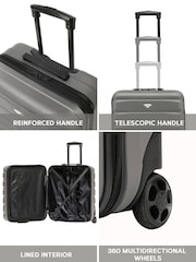Flight Knight 56x45x25cm EasyJet Overhead 2 Wheel ABS Hard Case Cabin Carry On Hand Luggage - Image 4 of 9
