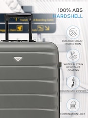 Flight Knight 56x45x25cm EasyJet Overhead 2 Wheel ABS Hard Case Cabin Carry On Hand Luggage - Image 5 of 9