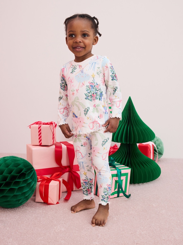 Pink Nutcracker 100% Cotton Christmas Pyjamas (9mths-16yrs) - Image 2 of 8