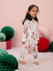 Cream Scene 100% Cotton Christmas Pyjamas (9mths-16yrs) - Image 1 of 10